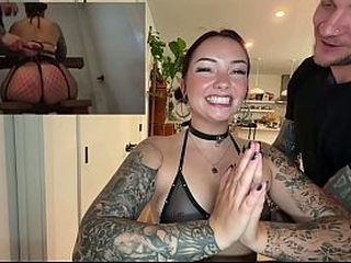 Obedient Huge Ass Brunette Slut First Time Dominated!