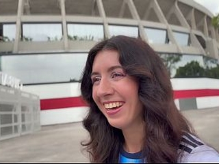 Katty West is obsessed with football and sex! So she finds a fan for a hot fuck!