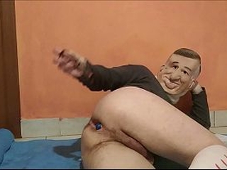 A very hard and bizarre extreme anal insertion!